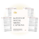 60 Days of Social Media Captions - Promotional - Engaging Questions - Instagram - Facebook - TikTok - Twitter