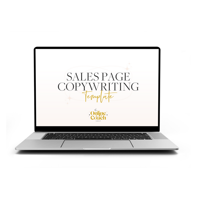 Sales Page Copy Writing Template - for Online Courses (Passive) and Digital Products - No Sales Call or Application Necessary - Fill in the Blanks