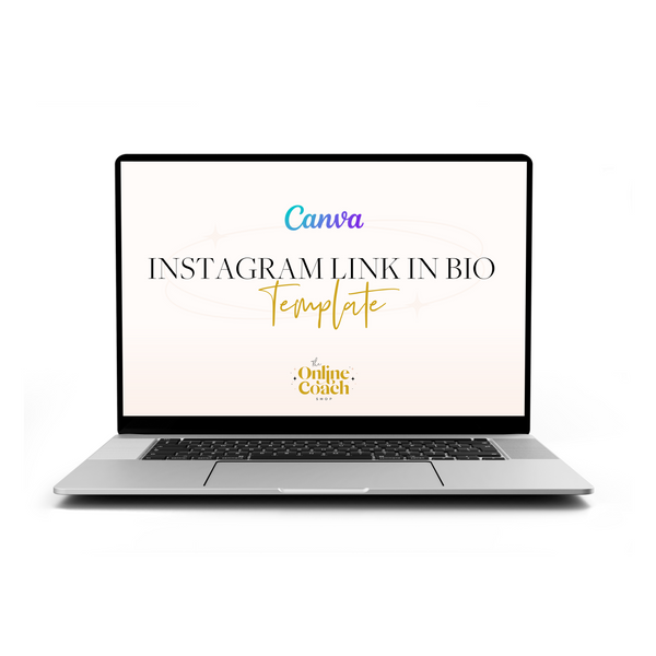 Instagram Link In Bio - 2-Page Canva Template - Drag-and-Drop Photos!