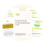 Sales Page Copy Writing Template - for Online Courses (Passive) and Digital Products - No Sales Call or Application Necessary - Fill in the Blanks